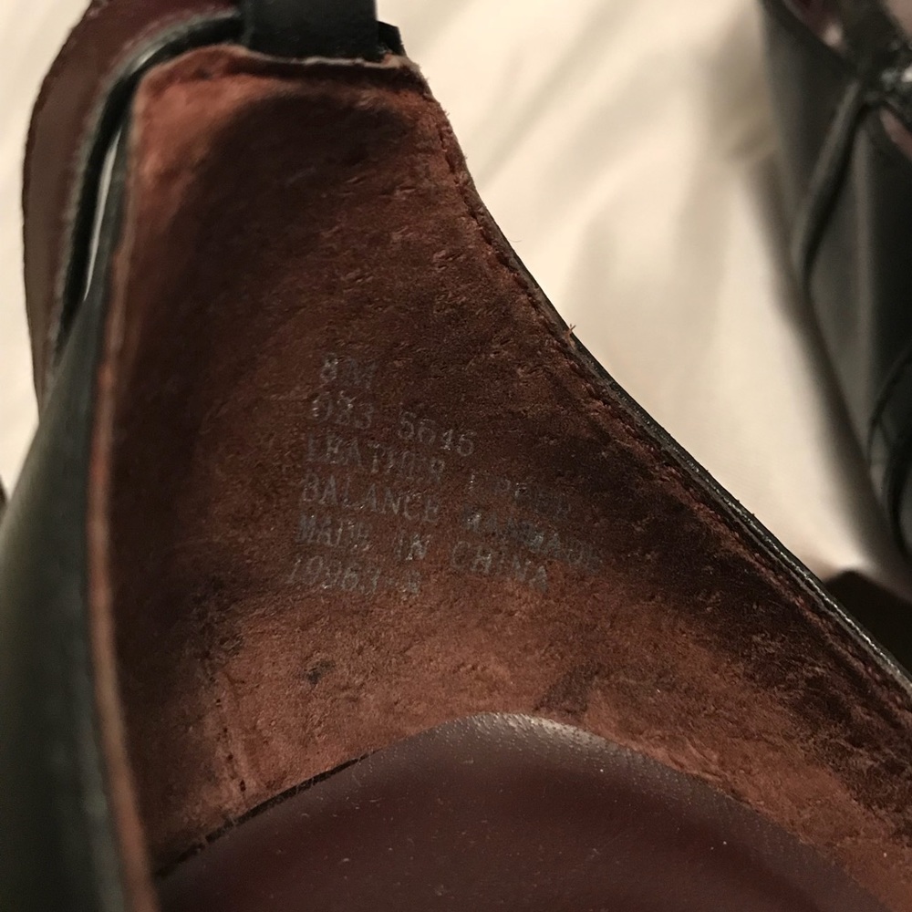 Worthington Black Leather Crocodile Ankle Size 8 - Picture 5 of 5